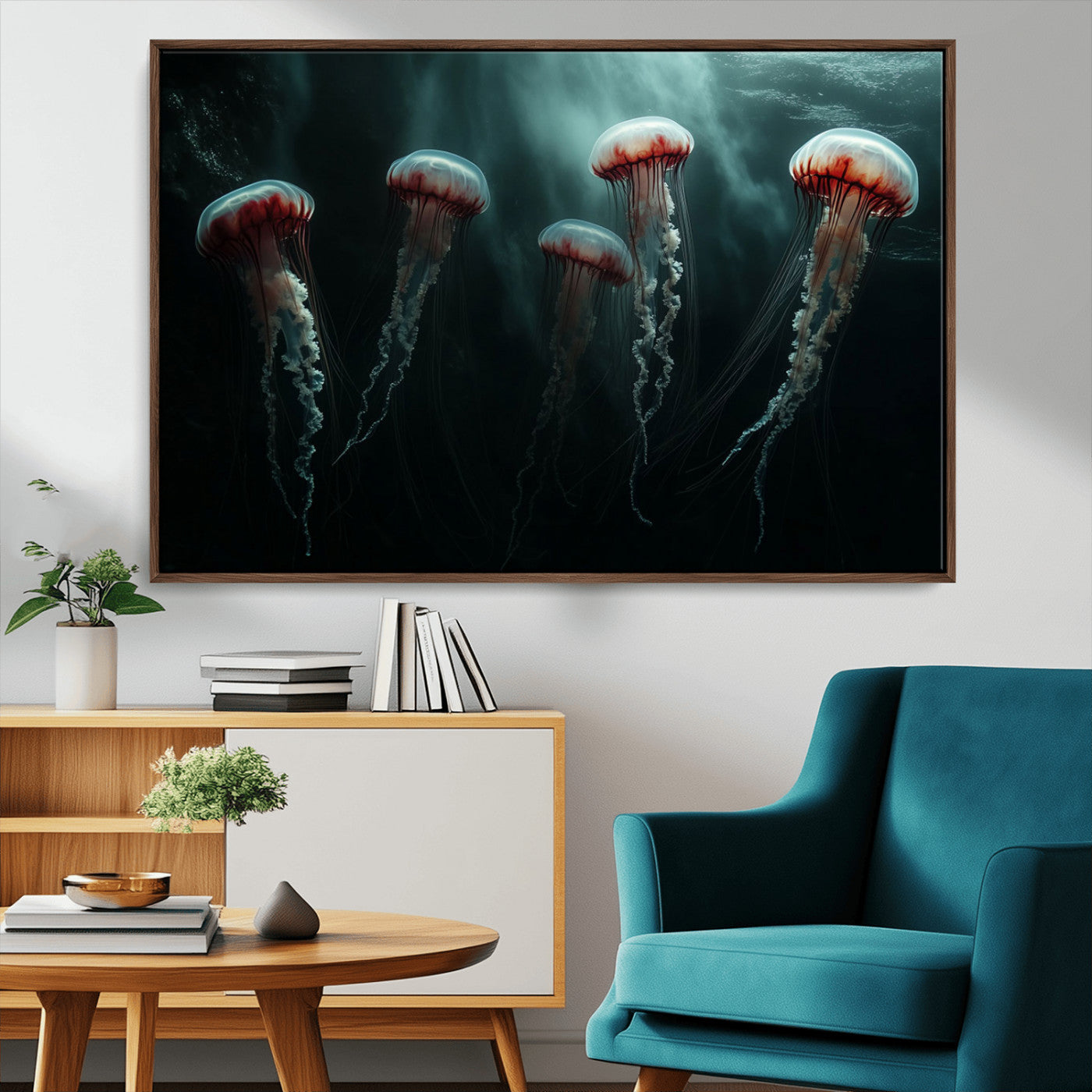 MGV-FC-36X24 - Abstract Jellyfish Wall Art Canvas Print