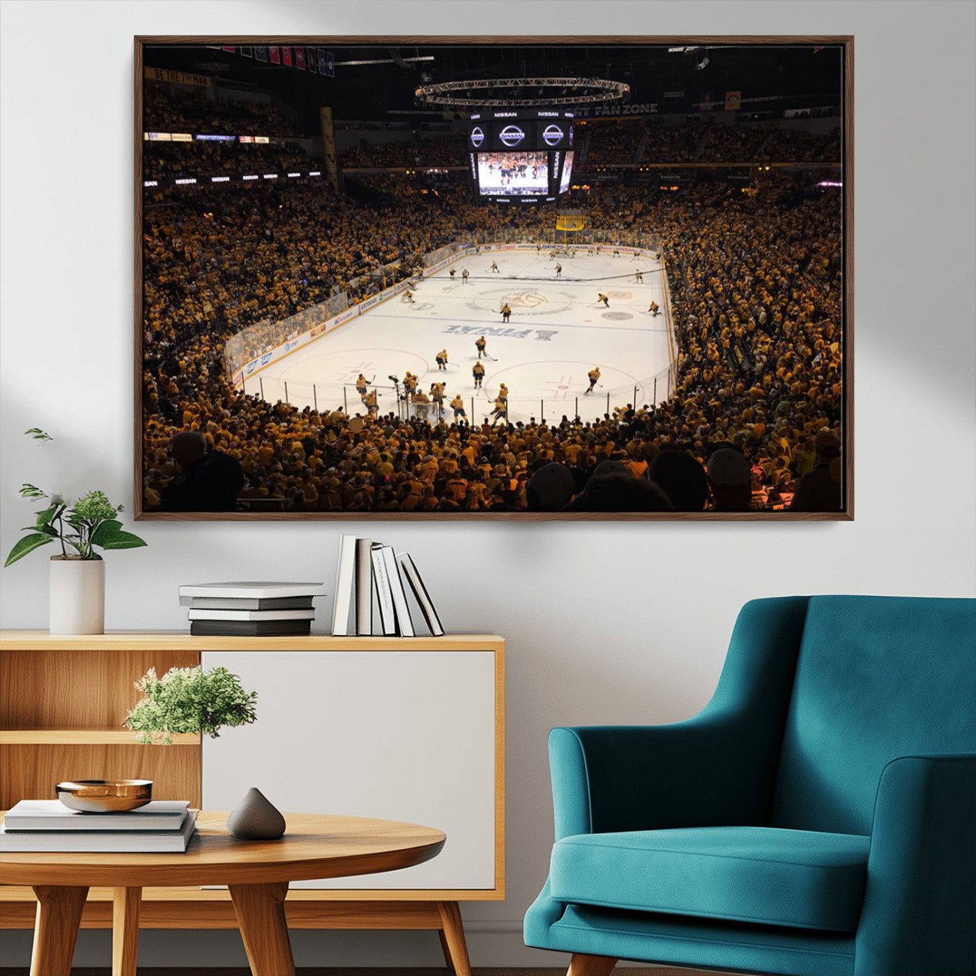 MGV-FC-36X24 - Bridgestone Arena - Nashville Predators Hockey Team Print - Nashville Wall Art Canvas Print
