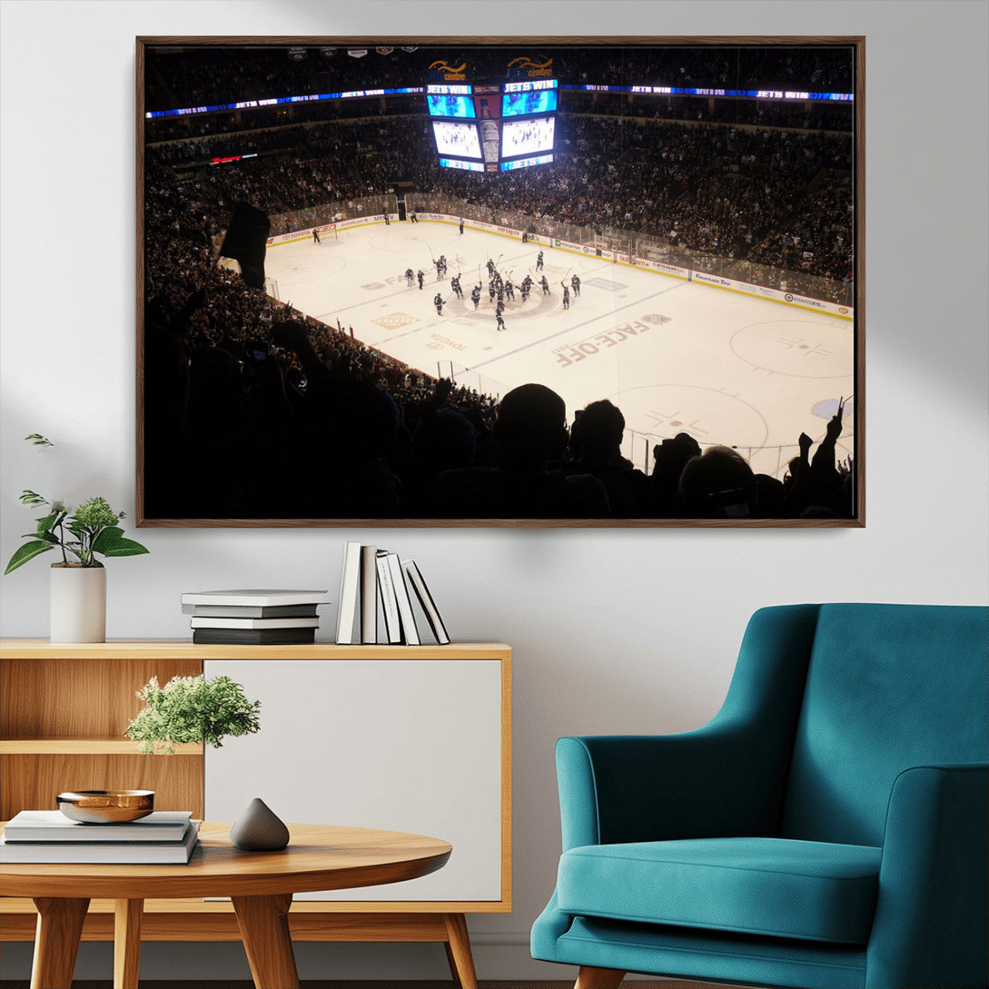MGV-FC-36X24 - Canada Life Centre Wall Art | Winnipeg Jets Hockey Team Print Canvas | Ready to Hang | Winnipeg Wall