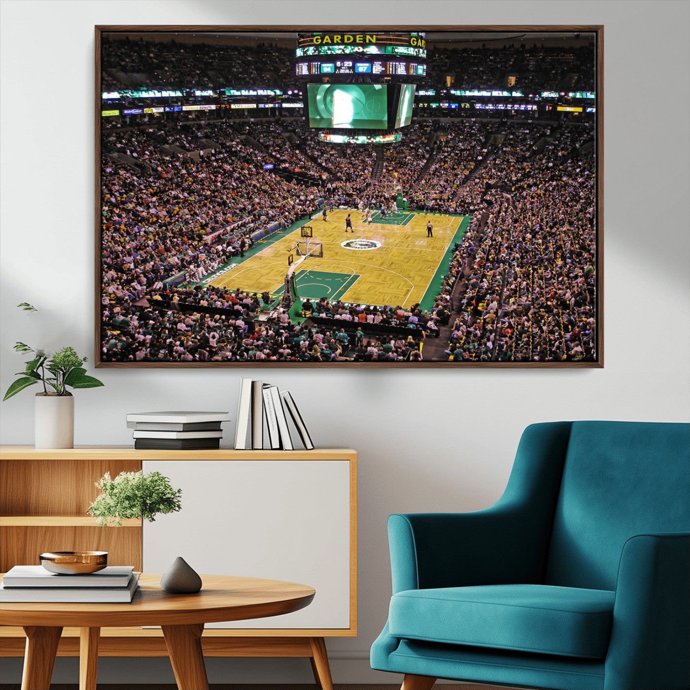 MGV-FC-36X24 - Celtics Game Versus The Timberwolves | Baseball Stadium Wall Art | Canvas Print | Ready to Hang