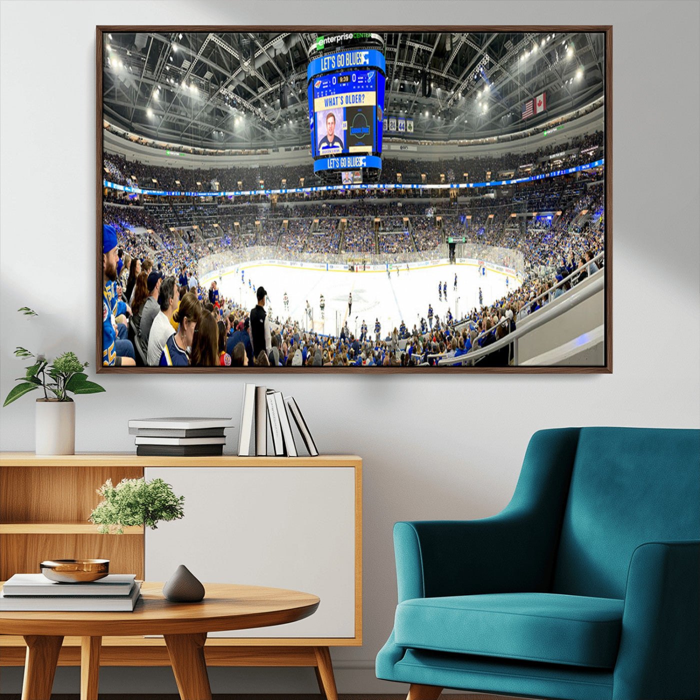 MGV-FC-36X24 - Enterprise Center | Missouri St. Louis Blues Ice Hockey Stadium Wall Art | Canvas Print | Ready to