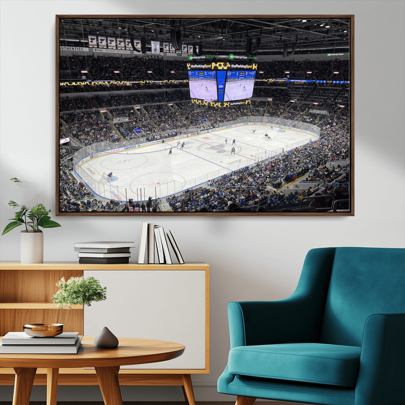 MGV-FC-36X24 - Enterprise Center Missouri St. Louis Blues Hockey Stadium Wall Art Canvas Print