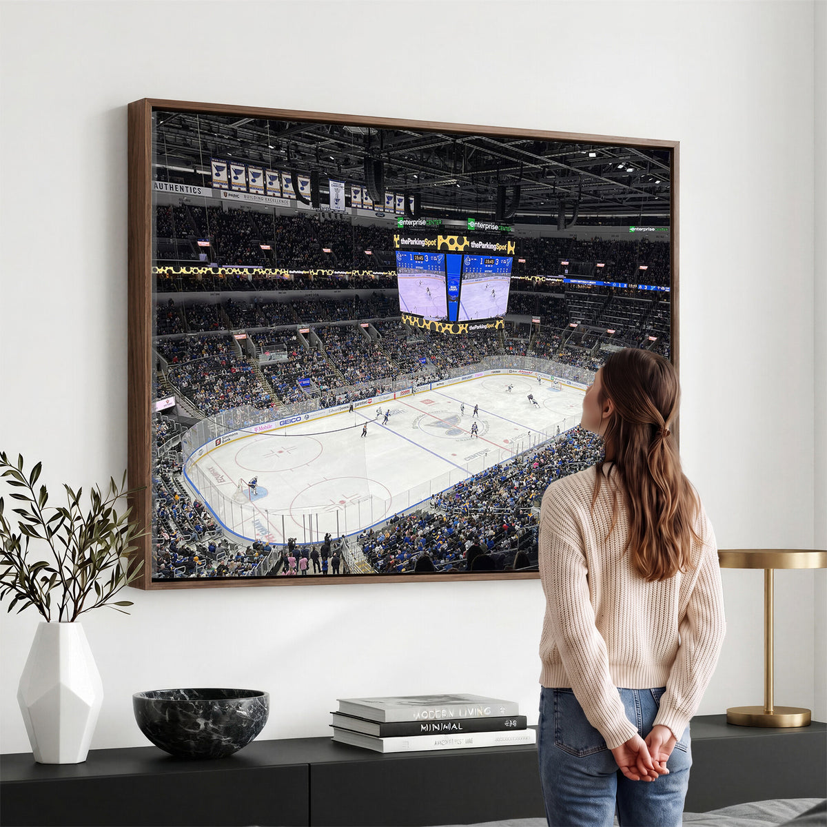 75222-MGV-CV-36X24 - Enterprise Center Missouri St. Louis Blues Hockey Stadium