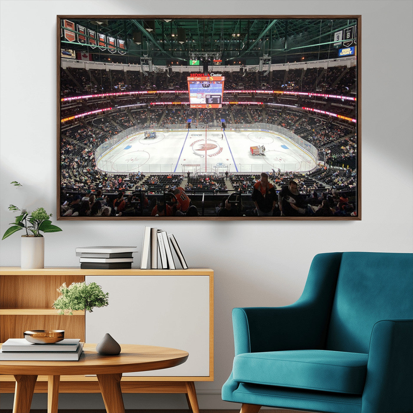 MGV-FC-36X24 - Honda Center California Anaheim Ducks Ice Hockey Stadium Canvas Print Wall Art