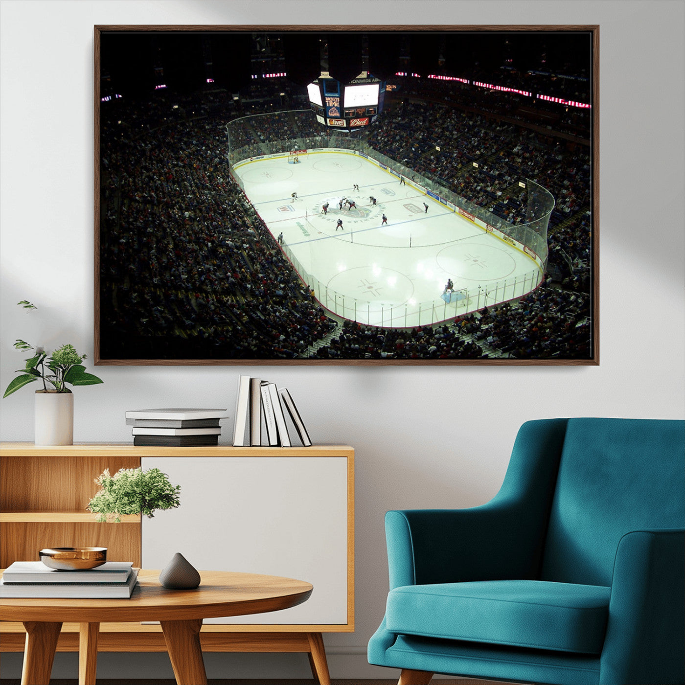 MGV-FC-36X24 - Nationwide Arena Ohio Columbus Blue Jackets Hockey Stadium Canvas Print Wall Art