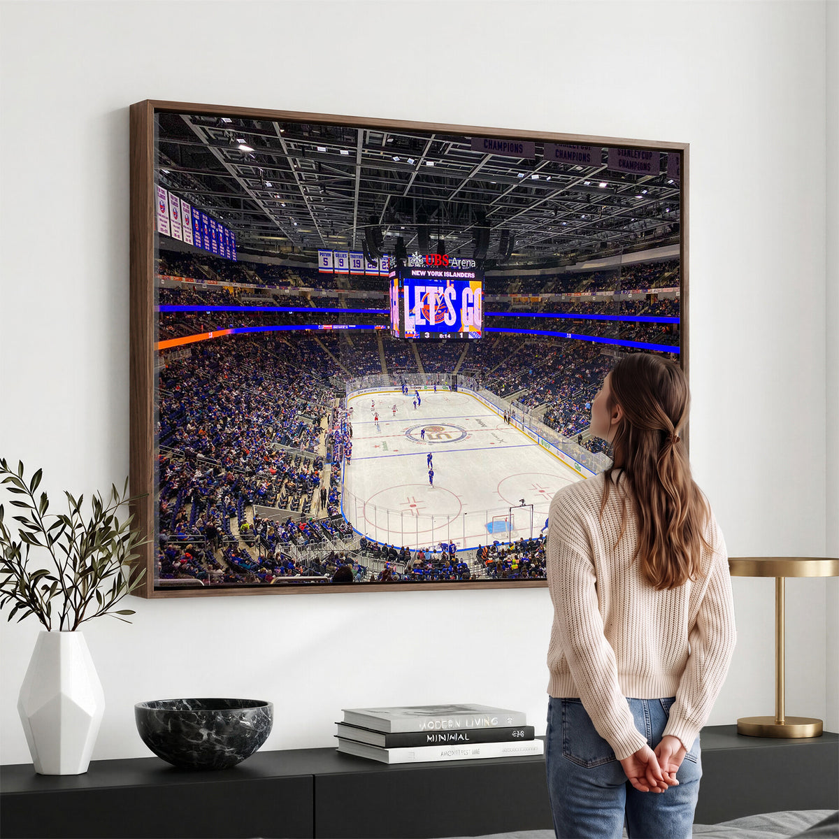 78692-MGV-CV-36X24 - UBS Arena Elmont New York Islanders Ice Hockey Wall Art, UBS Arena Elmont Wall Art Canvas Print