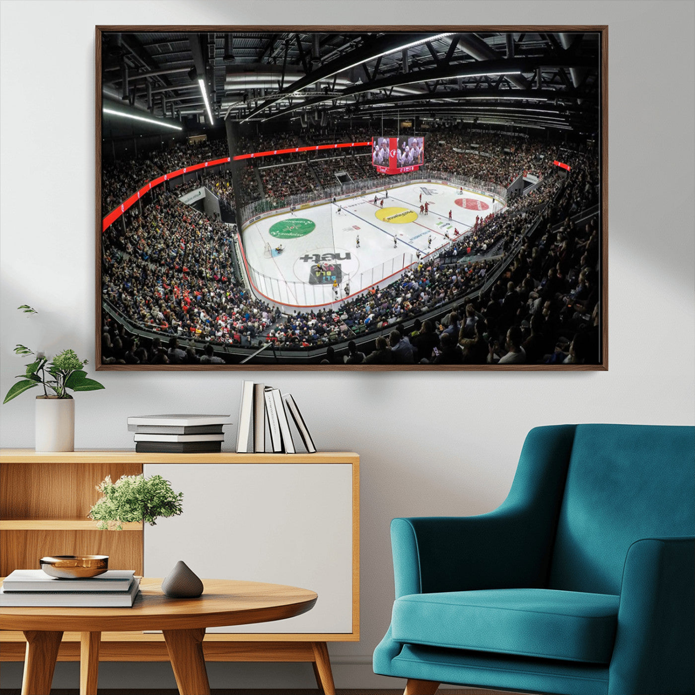 MGV-FC-36X24 - Vaudoise Lausanne Ice Hockey Arena Stadium Wall Art Canvas, Vaudoise Lausanne Ice Hockey Canvas
