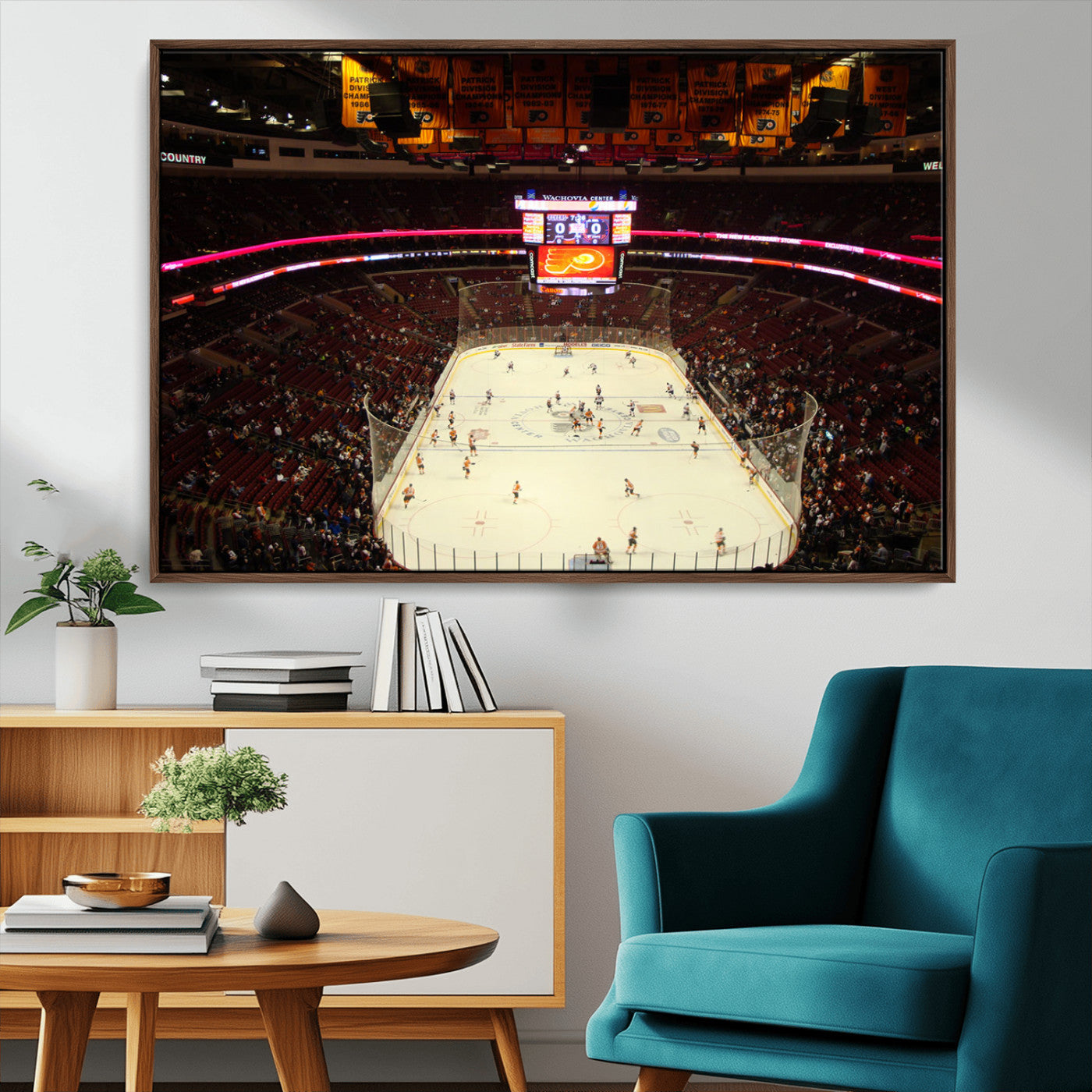 MGV-FC-36X24 - Wachovia Center Priort of Lyers Game Ice Hockey Stadium Canvas Print, Lyers Game Ice Hockey Stadium