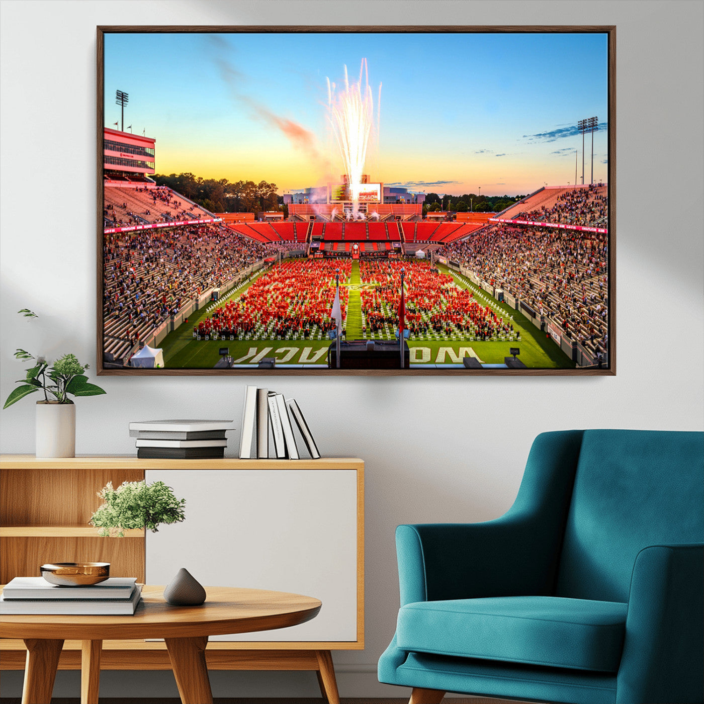 MGV-FC-36X24 - North Carolina State University Canvas Print, North Carolina State University Wolfpack Football Team