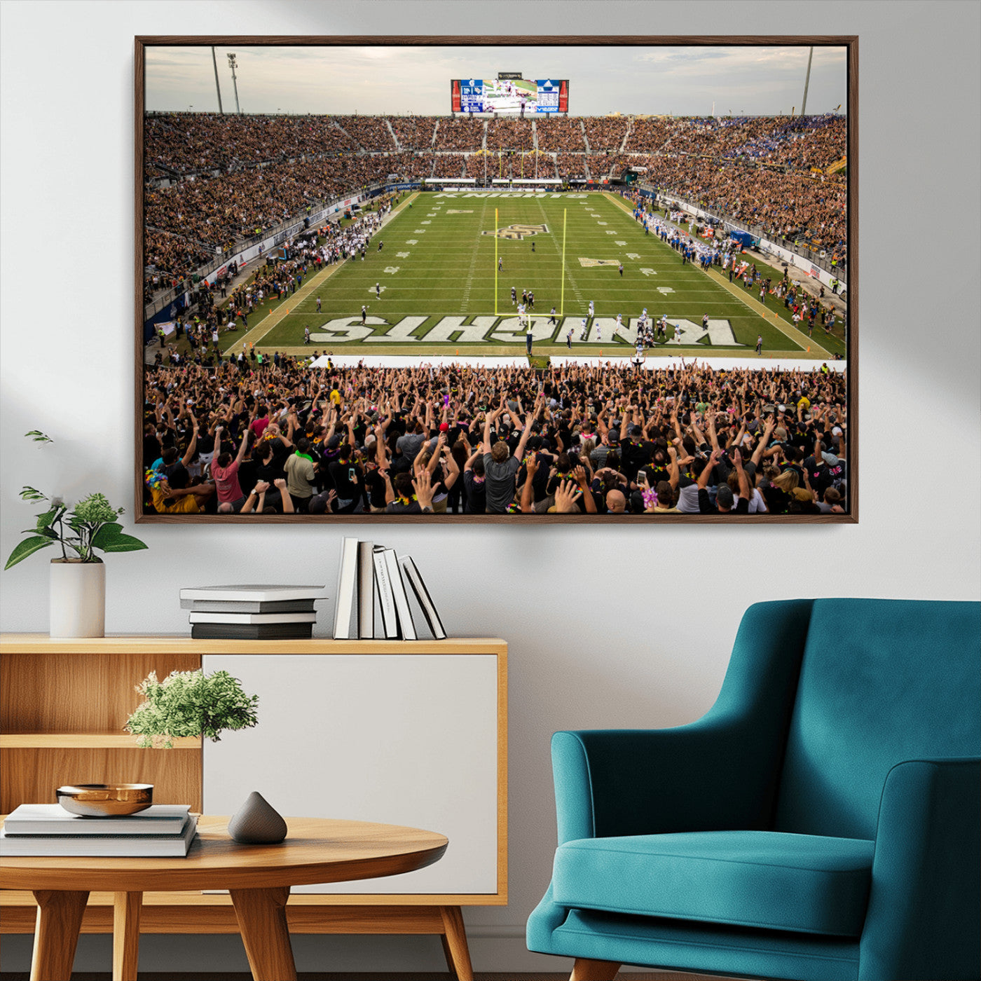 MGV-FC-36X24 - UCF Knights Football Team Print - Orlando FBC Mortgage Stadium Canvas Print