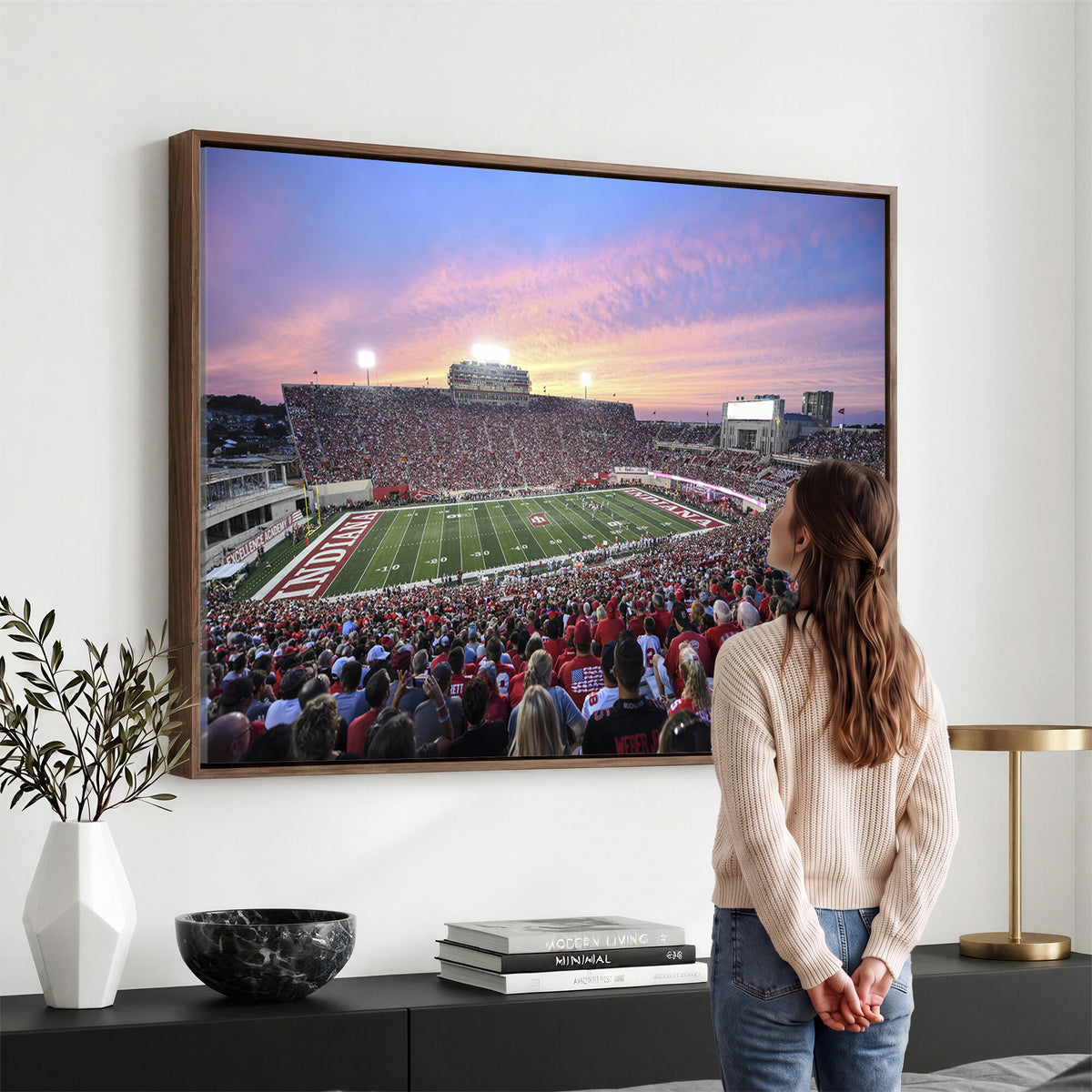 13046-MGV-CV-36X24 - Indiana University Hoosiers Football Team Print