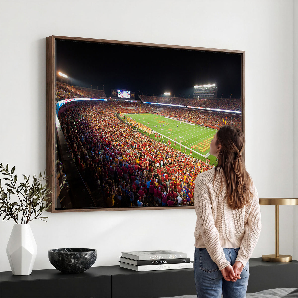 35139-MGV-CV-36X24 - Iowa State University Cyclones Canvas Print, Jack Trice Stadium
