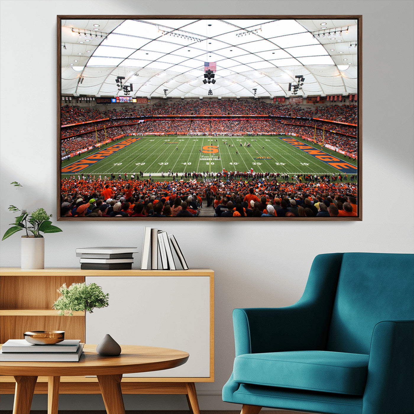 MGV-FC-36X24 - Syracuse University Orange Football Team Print - Syracuse JMA Wireless Dome Wall Art Canvas Print