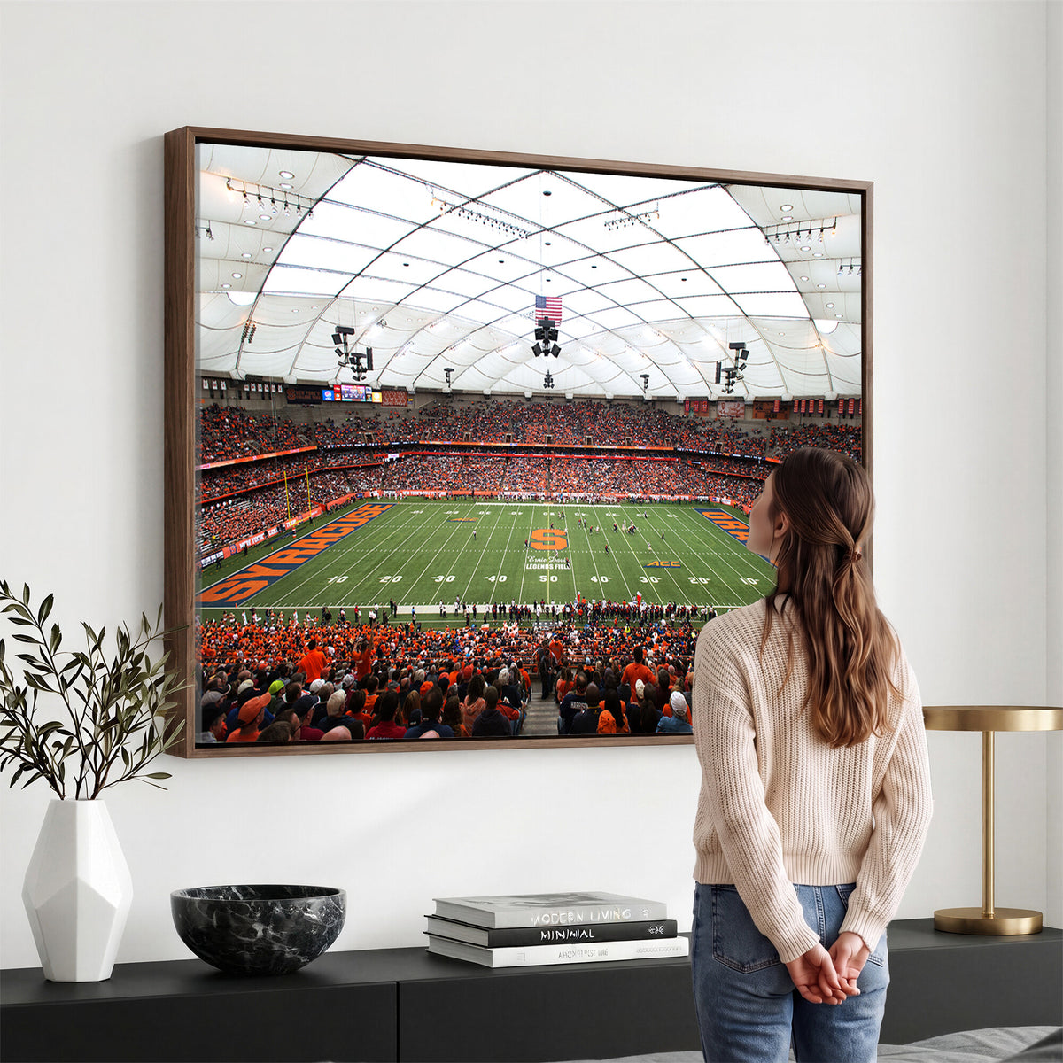78104-MGV-CV-36X24 - Syracuse University Orange Football Team Print, Syracuse