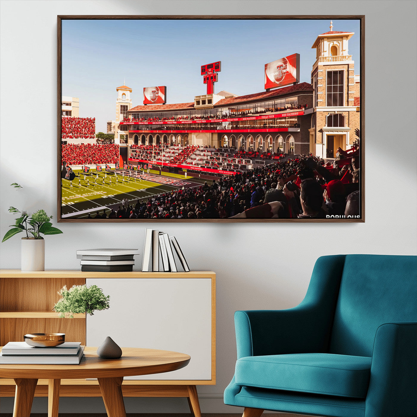 MGV-FC-36X24 - Jones AT&T Stadium Texas Tech Red Raiders Wall Art | Large Att Stadium Canvas Print | College
