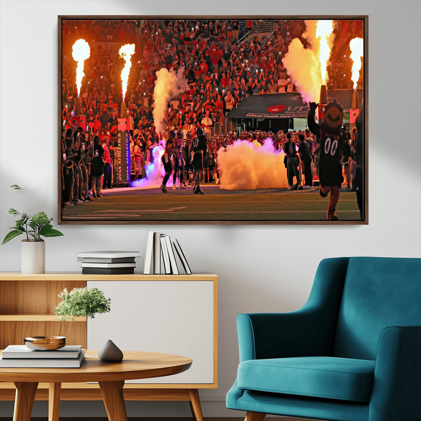 MGV-FC-36X24 - The University of Texas at San Antonio Roadrunners Football Team Print - San Antonio Alamodome Wall
