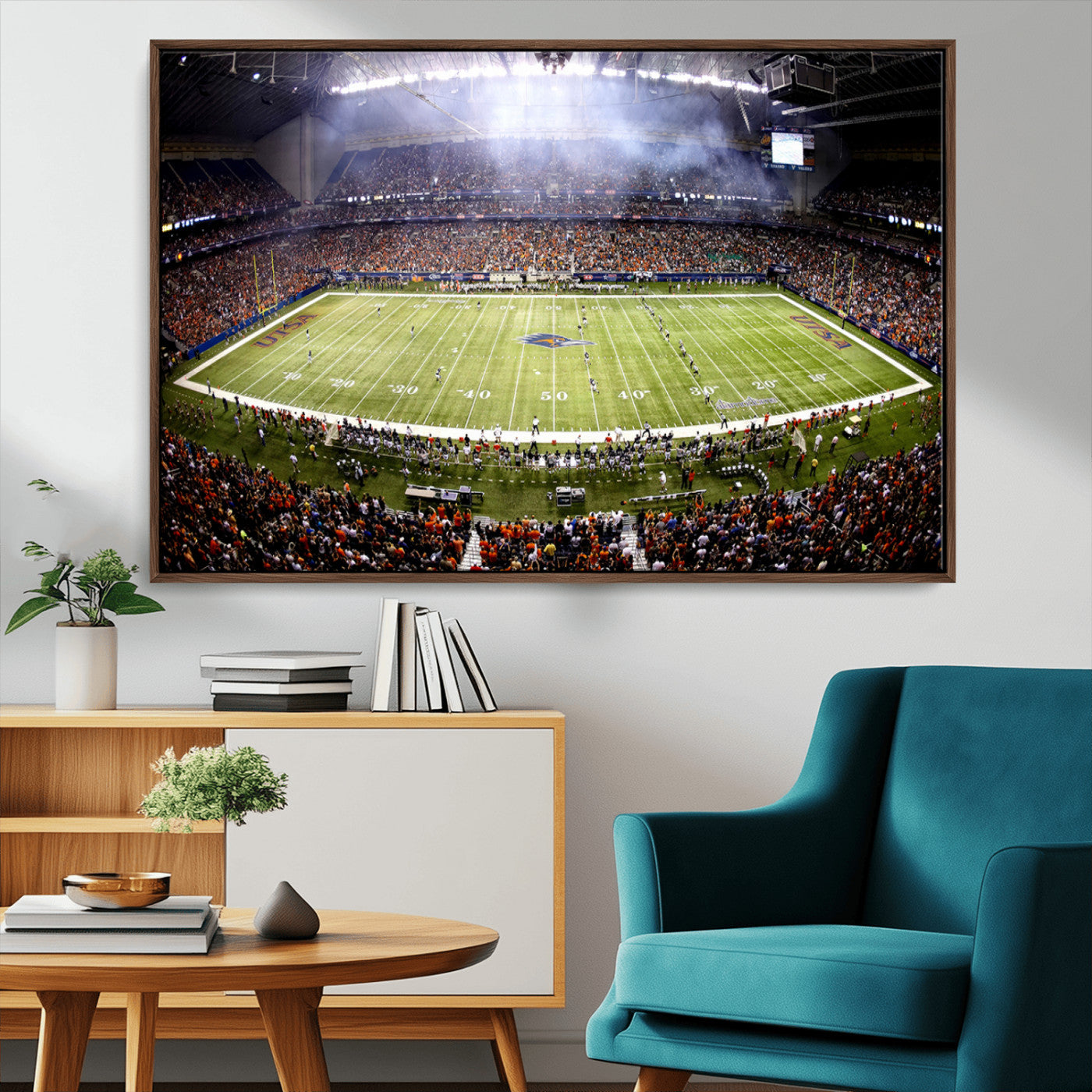 MGV-FC-36X24 - The University of Texas at San Antonio Roadrunners Football Team Print - San Antonio Alamodome Wall