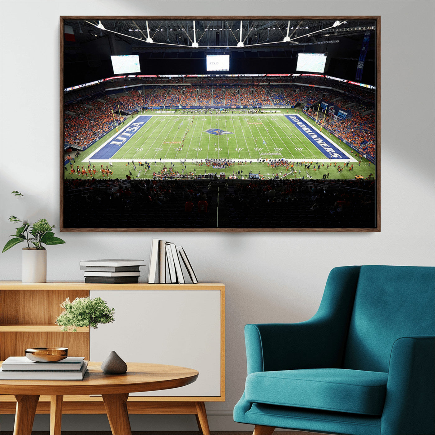 MGV-FC-36X24 - The University of Texas at San Antonio Roadrunners Football Team Print - San Antonio Alamodome Wall