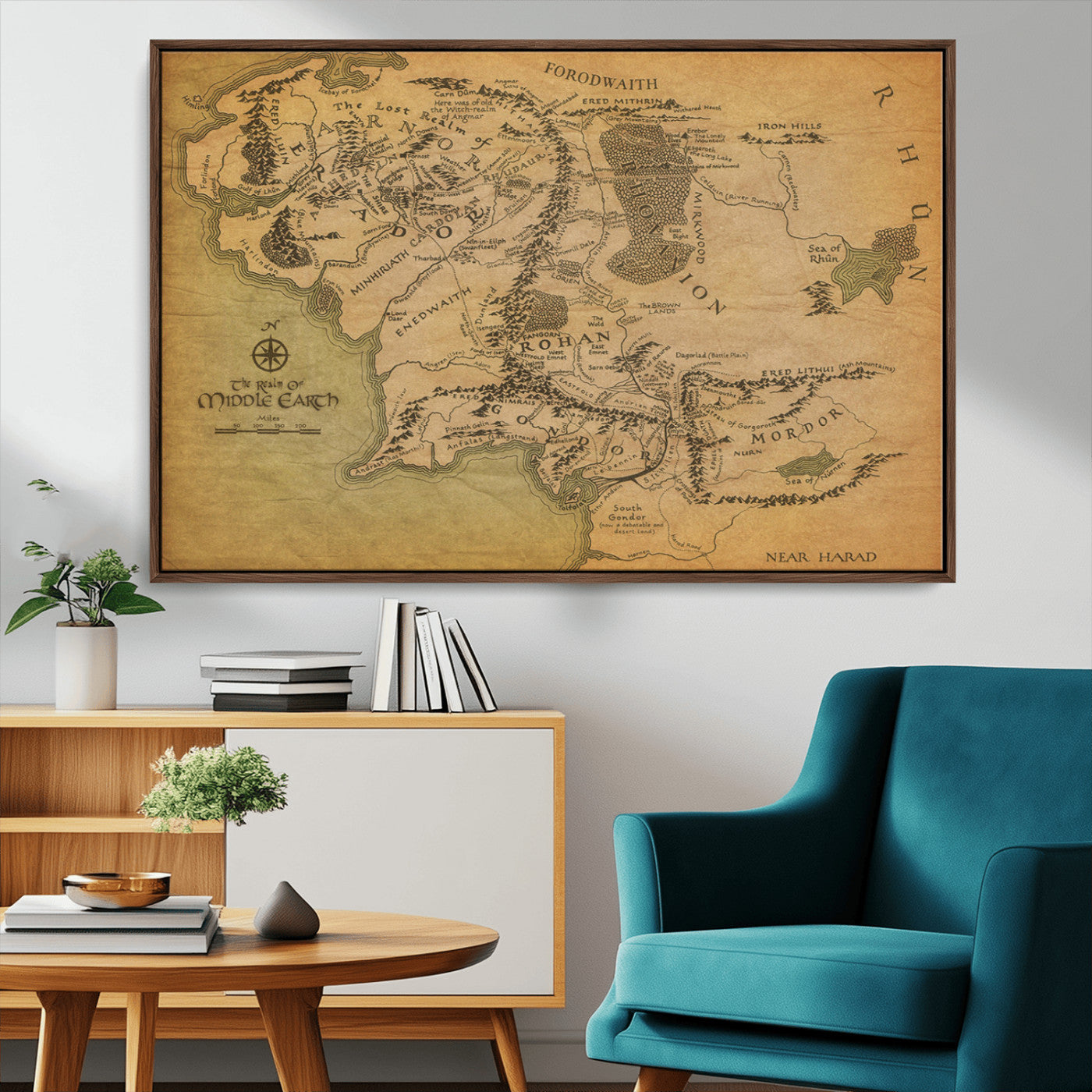 MGV-FC-36X24 - Push Pin World Map Canvas Print – Framed Wall Art for Couples to Track Their Travels – Anniversary