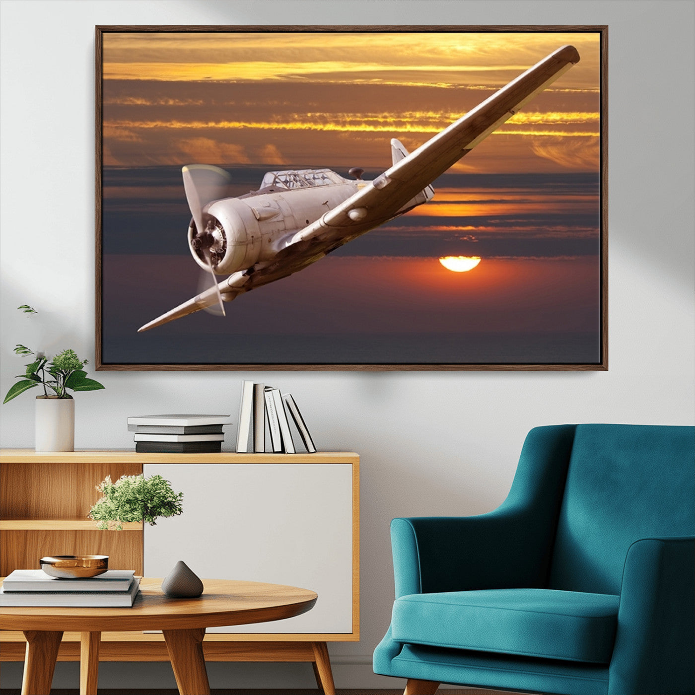 MGV-FC-36X24 - Old War Plane Wall Art Canvas Print