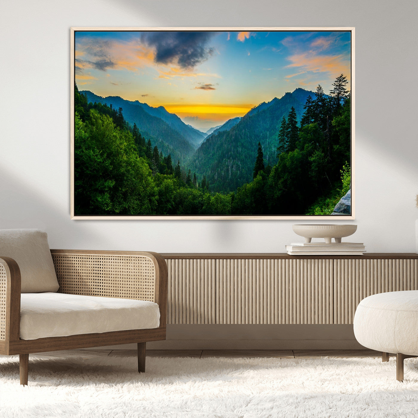 MGV-FC-36X24 - Green Forest Wall Art Canvas Print