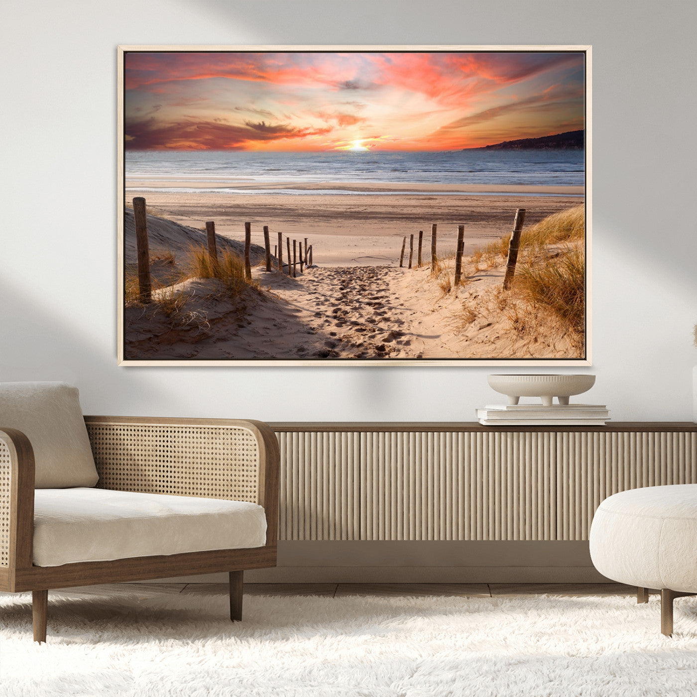 MGV-FC-36X24 - Sunset on the Sea Wall Art Canvas Print