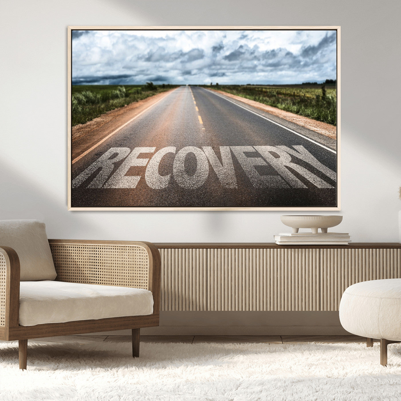 MGV-FC-36X24 - Recovery Road Wall Art Canvas Print