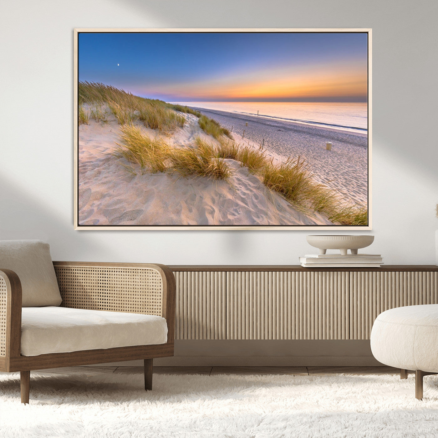 -Sunrise On The Beach Wall Art Canvas Print