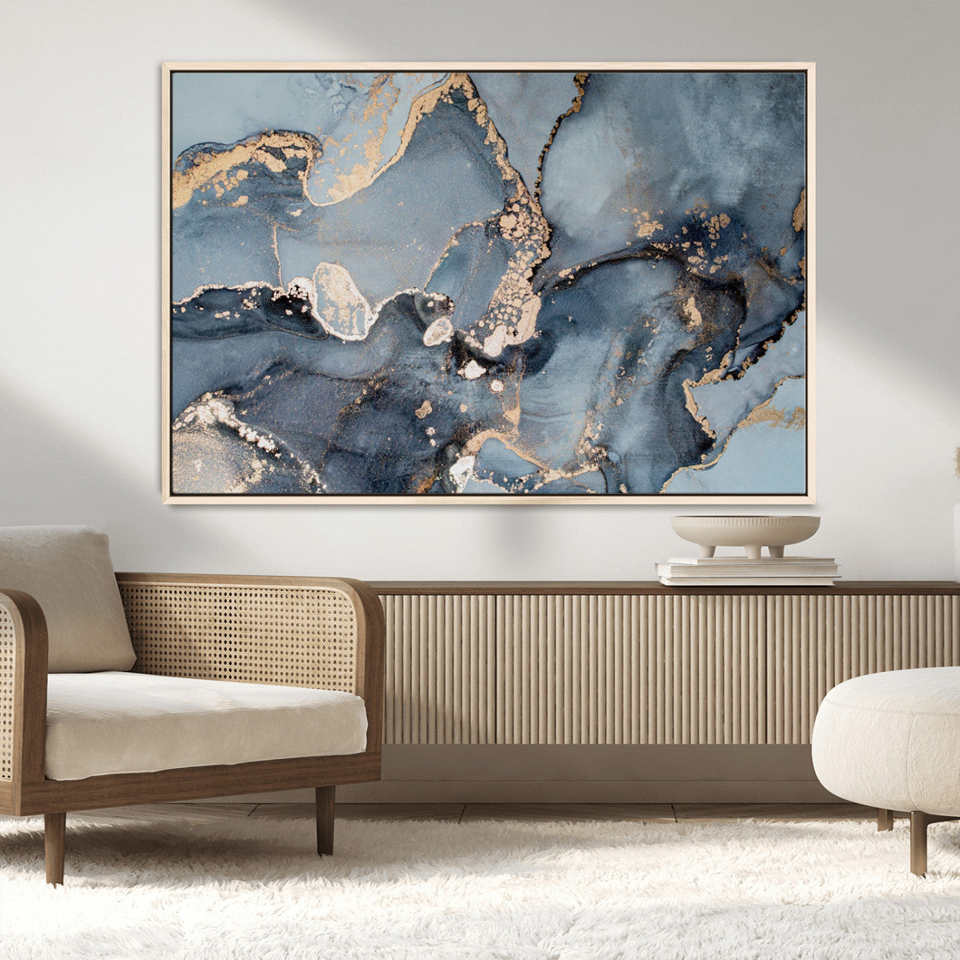 MGV-FC-36X24 - Multipanel Marble Fluid Effect Wall Art Abstract Canvas Wall Art Print