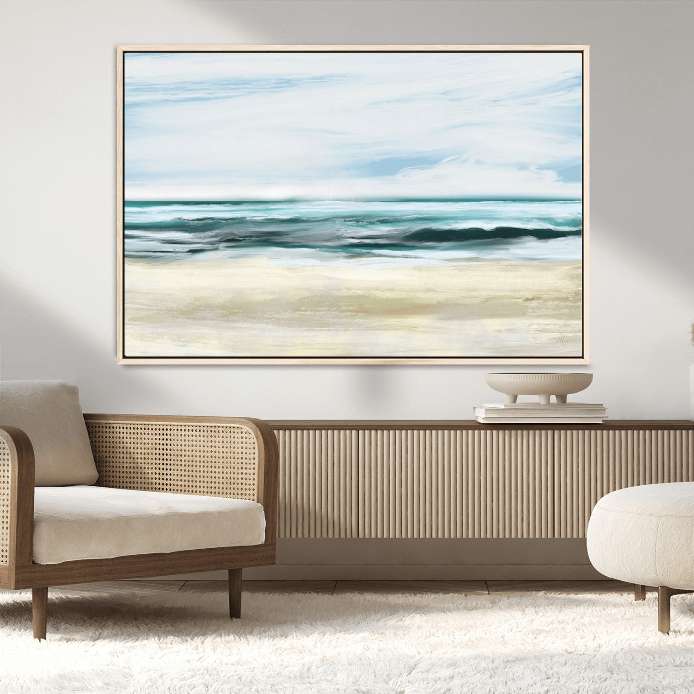 -Ocean Abstract Wall Art Canvas Print