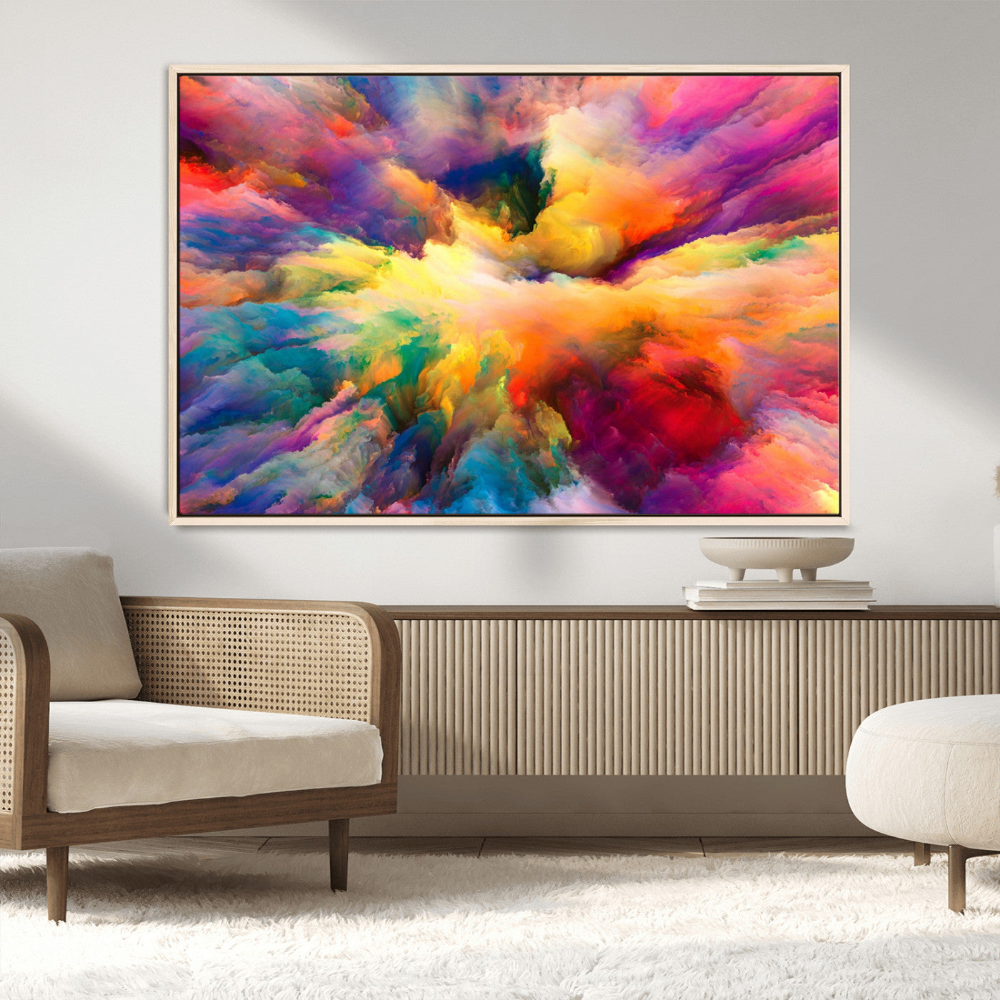 MGV-FC-36X24 - Blazing Vibrant Colors Cloud-like Wall Art Canvas Print
