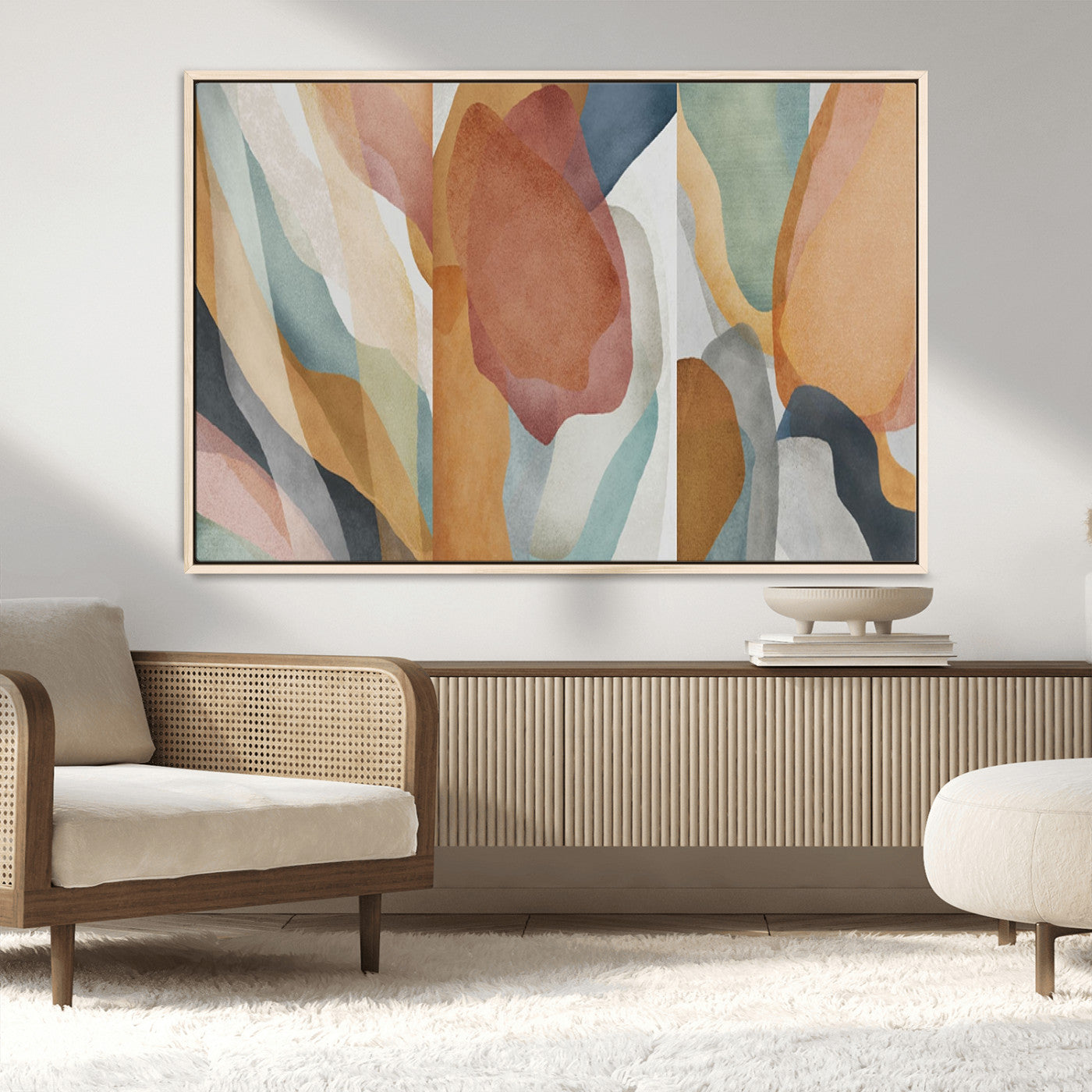 MGV-FC-36X24 - Boho Wall Art Canvas Print Set, Watercolor Boho Wall Art Canvas