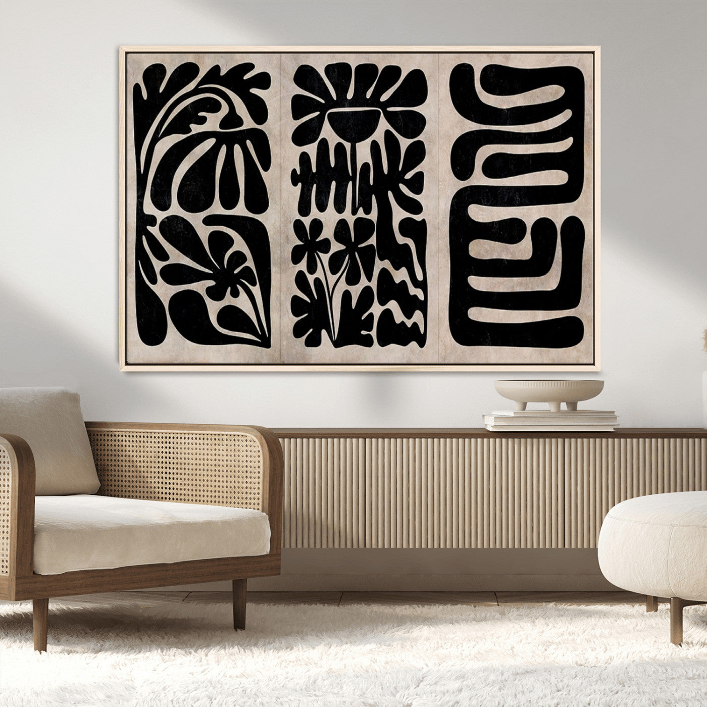 MGV-FC-36X24 - Canvas Print Wall Art Abstract Art Boho, Framed Boho Art Canvas Print