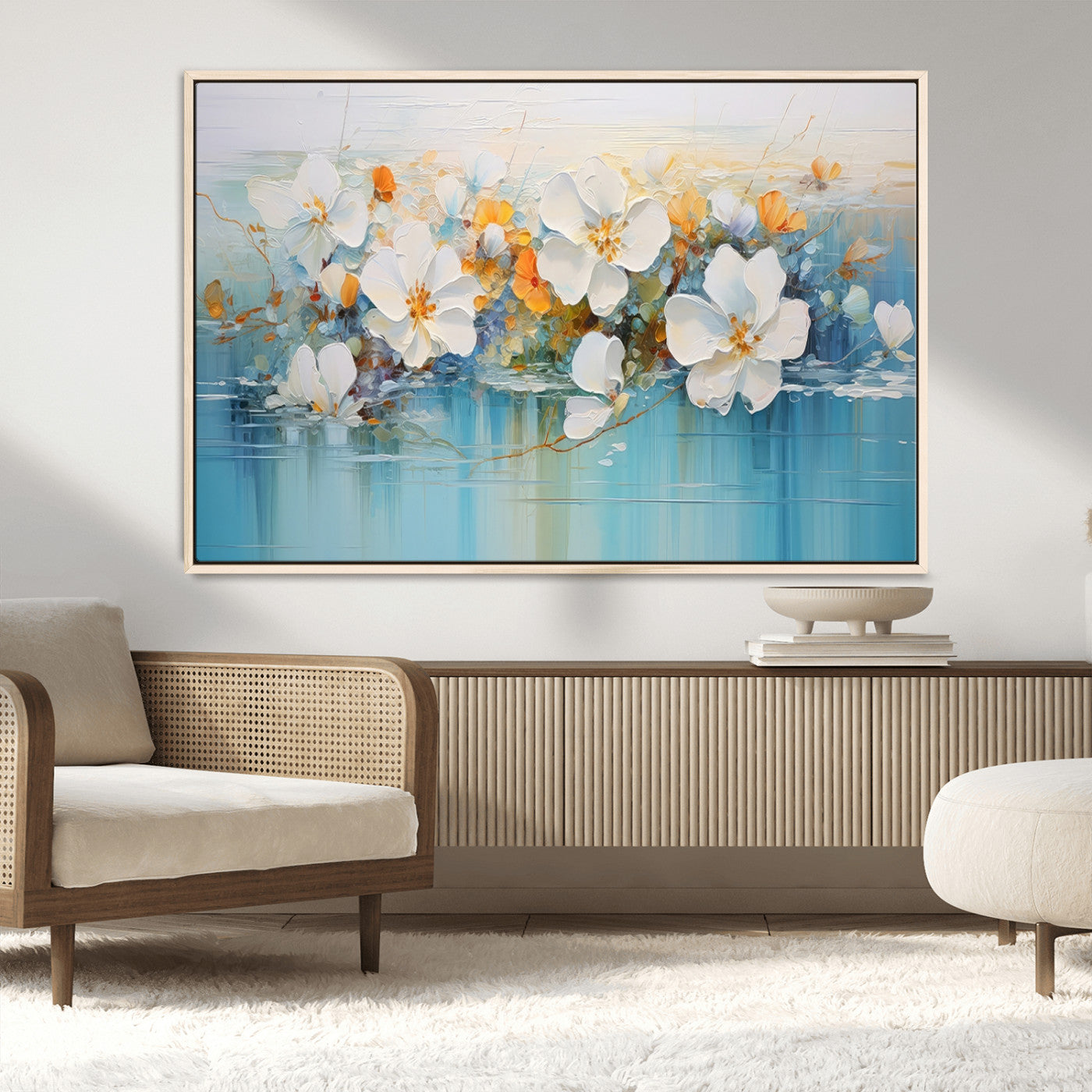 MGV-FC-36X24 - Abstract Flower Wall Art Canvas Print