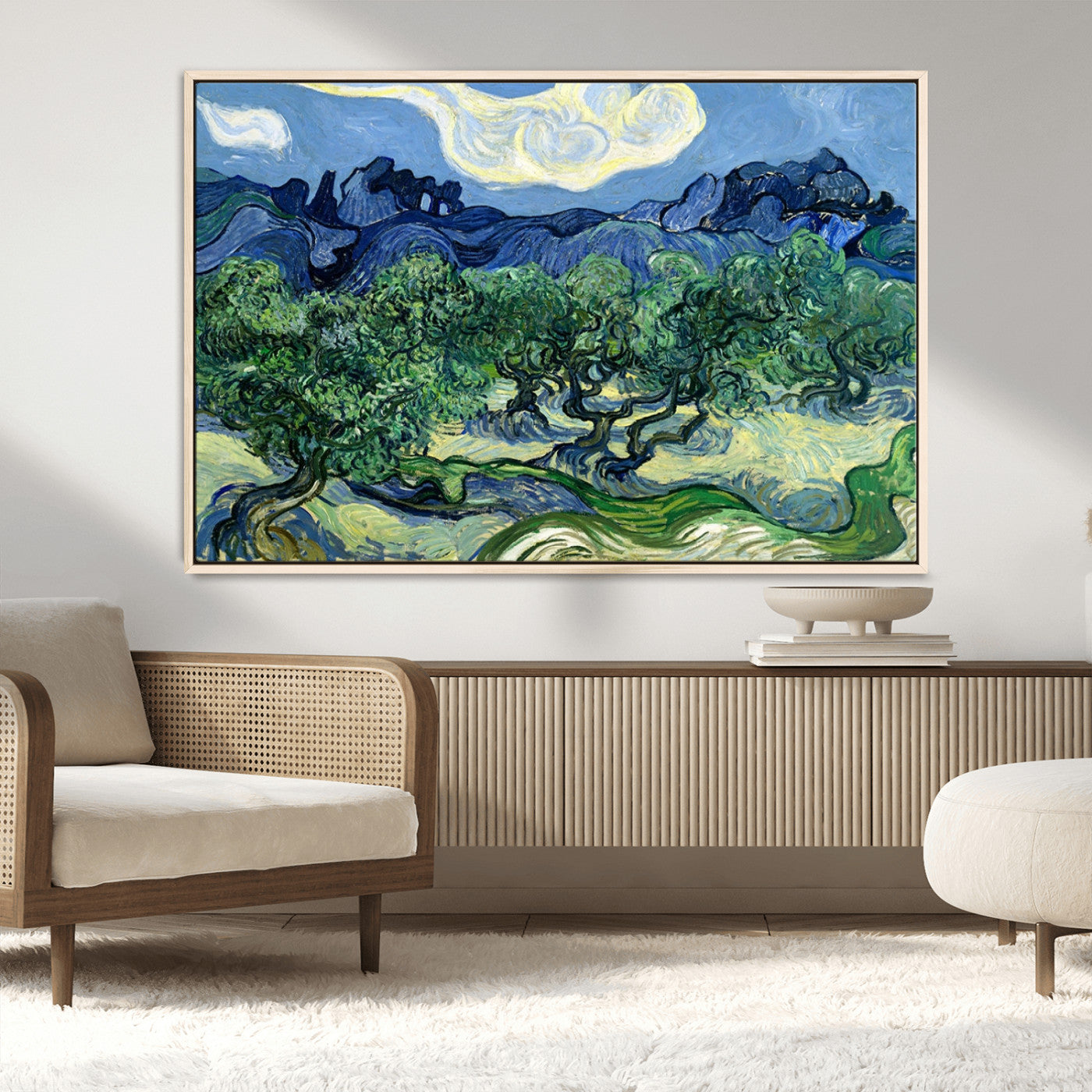 MGV-FC-36X24 - Olive Trees Van Gogh Wall Art Canvas Print