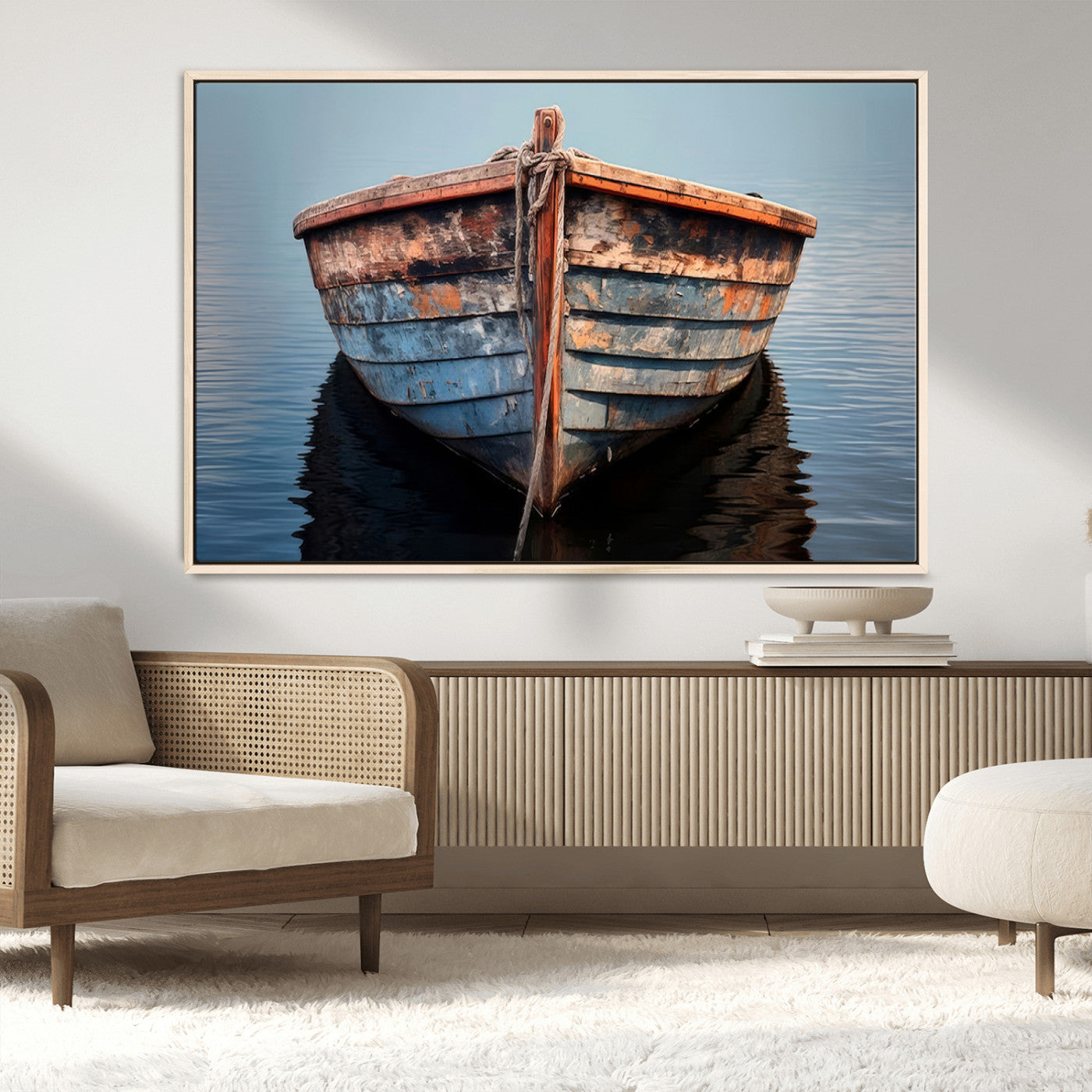 MGV-FC-36X24 - Stunning Vintage Boat Canvas Print | Nautical Wall