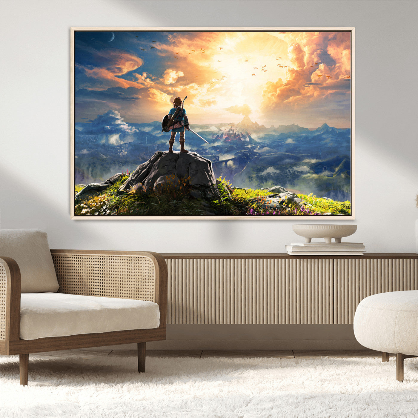 MGV-FC-36X24 - Legend of Zelda Breath of the Wild Game Wall Art Canvas, Legend of Zelda Canvas Print