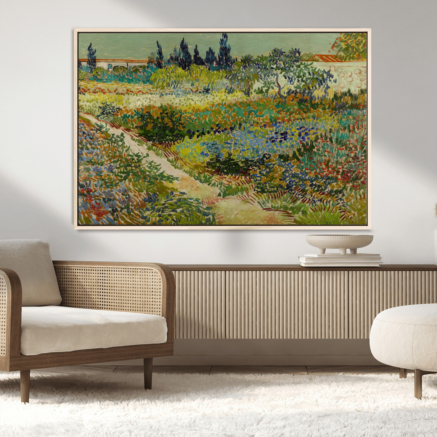 MGV-FC-36X24 - Vincent van Gogh Garden at Arles Wall Art Canvas Print
