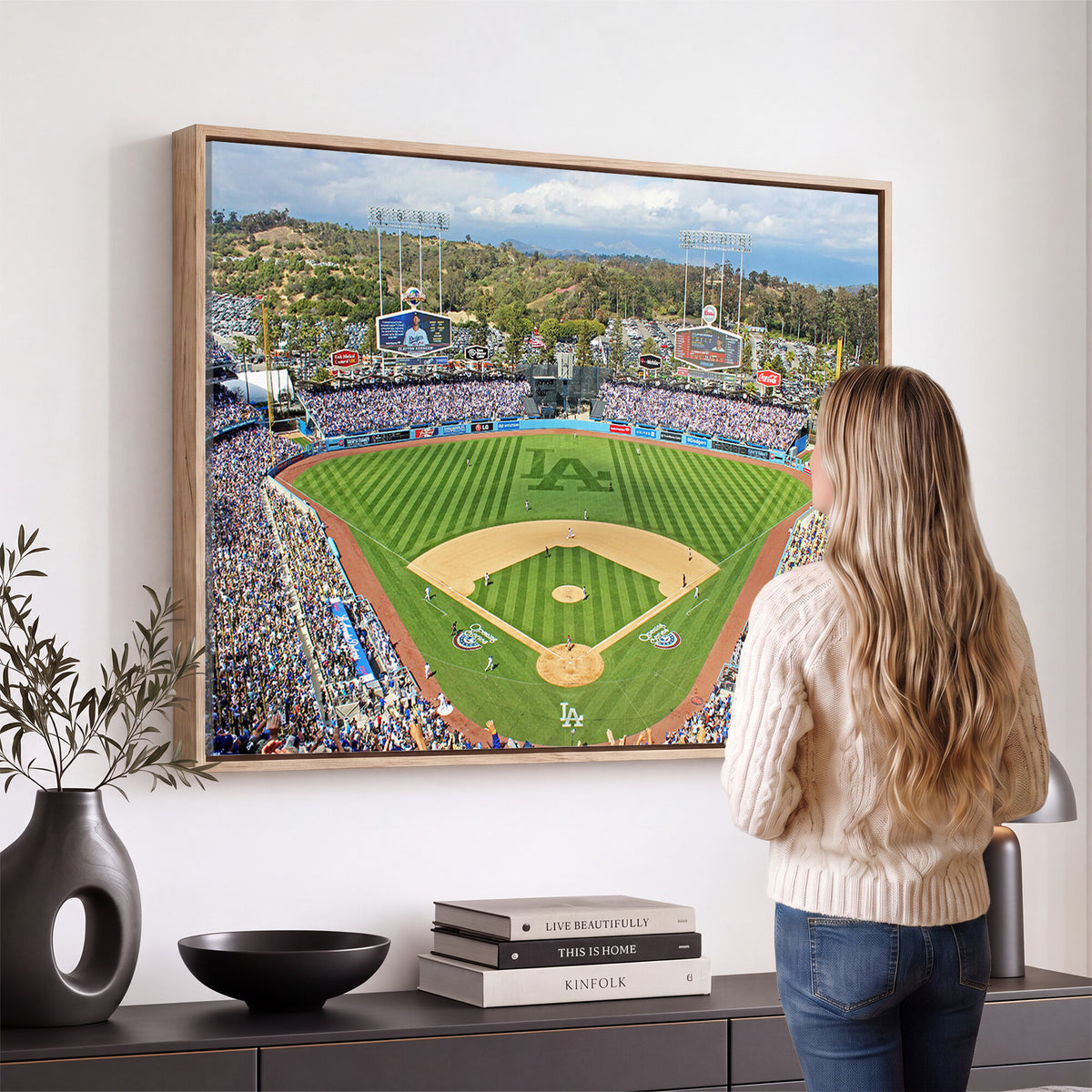 34760-MGV-CV-36X24 - Citi Field Wall Art Print | 3-Panel New York Mets Baseball Stadium Canvas Print
