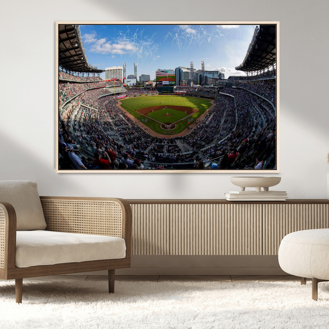 -Truist Park Stadium Canvas Wall Art - Atlanta Braves Game Day Exclusive Decor