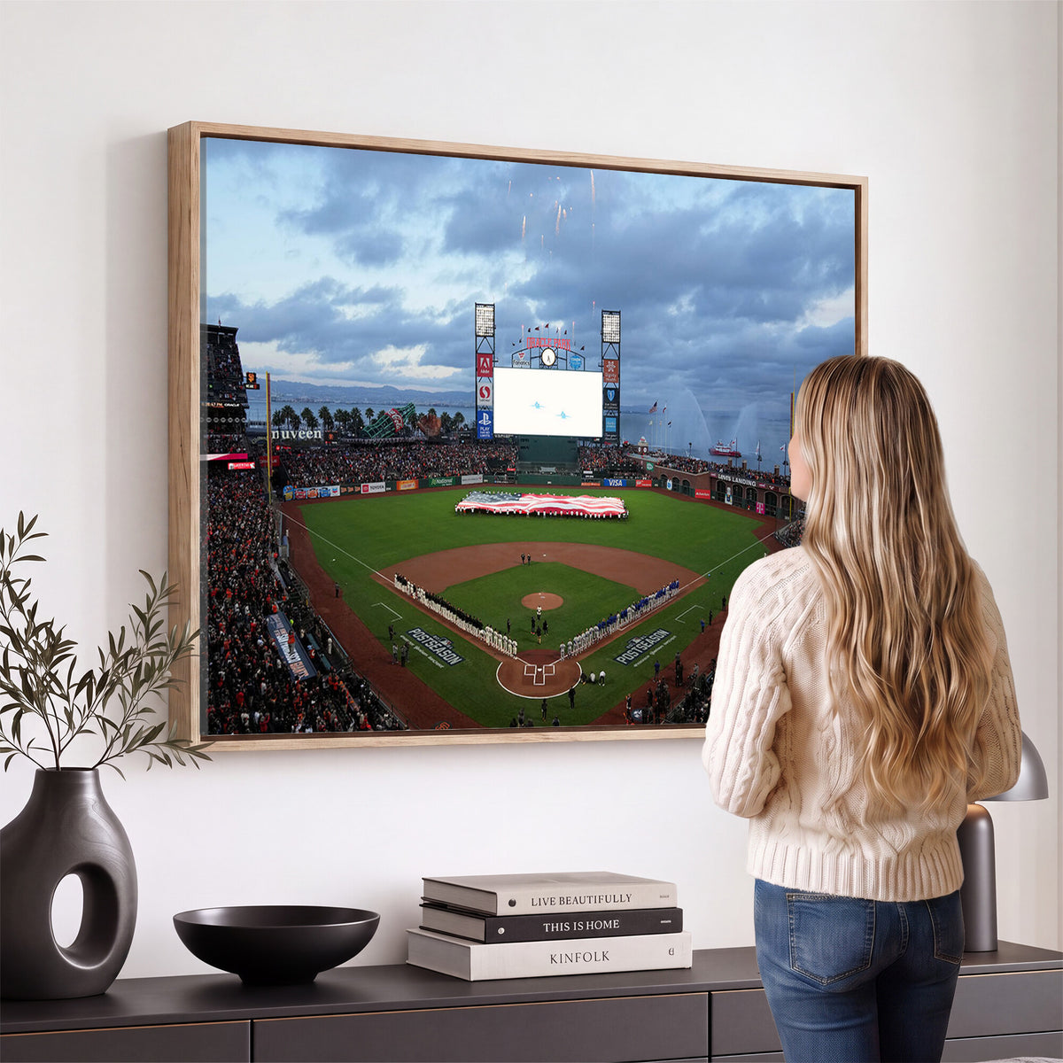 44631-MGV-CV-36X24 - Oracle Park San Francisco Giants Wall Art | Oracle Park Stadium Canvas Print