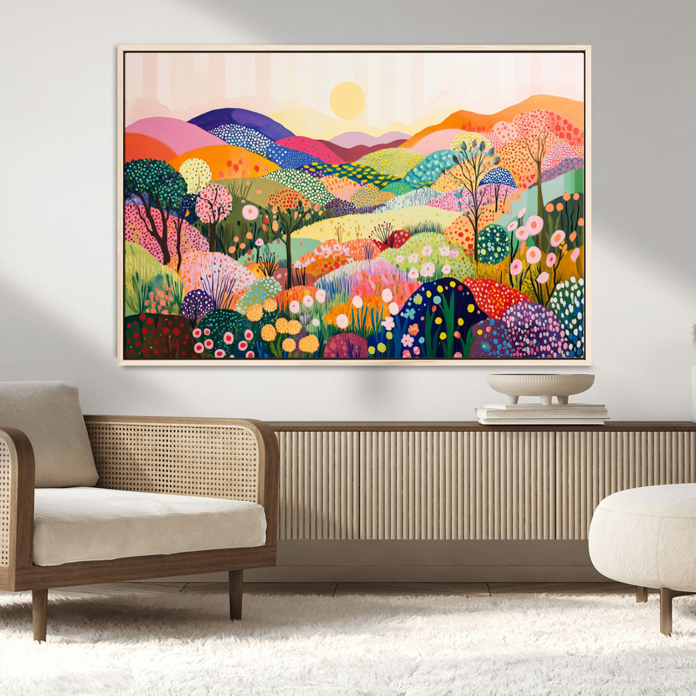 MGV-FC-36X24 - Yayoi Kusama 1986 Wall Art Print – Yayoi Kusama Wabi Sabi Japanese Wall Art Print - Vibrant Abstract