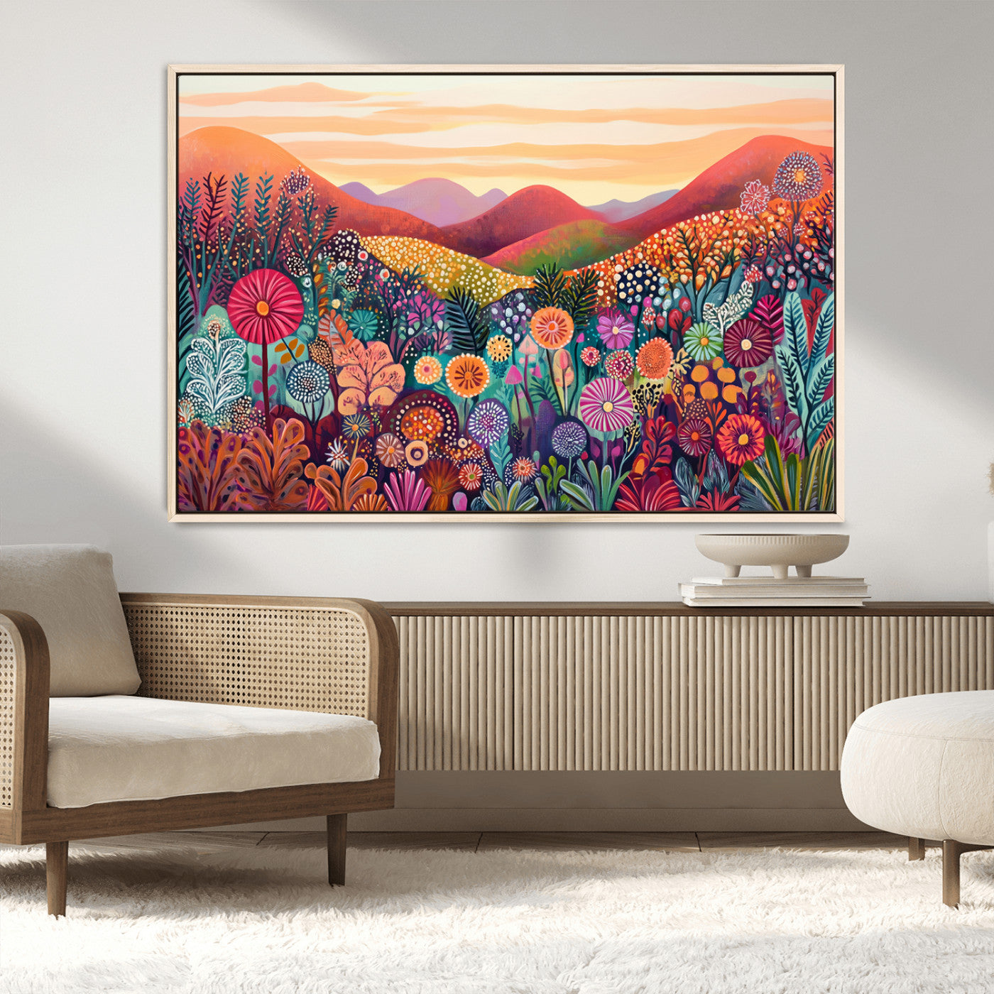 MGV-FC-36X24 - Yayoi Kusama 1986 Wall Art Print – Yayoi Kusama Wabi Sabi Japanese Wall Art Print - Vibrant Abstract