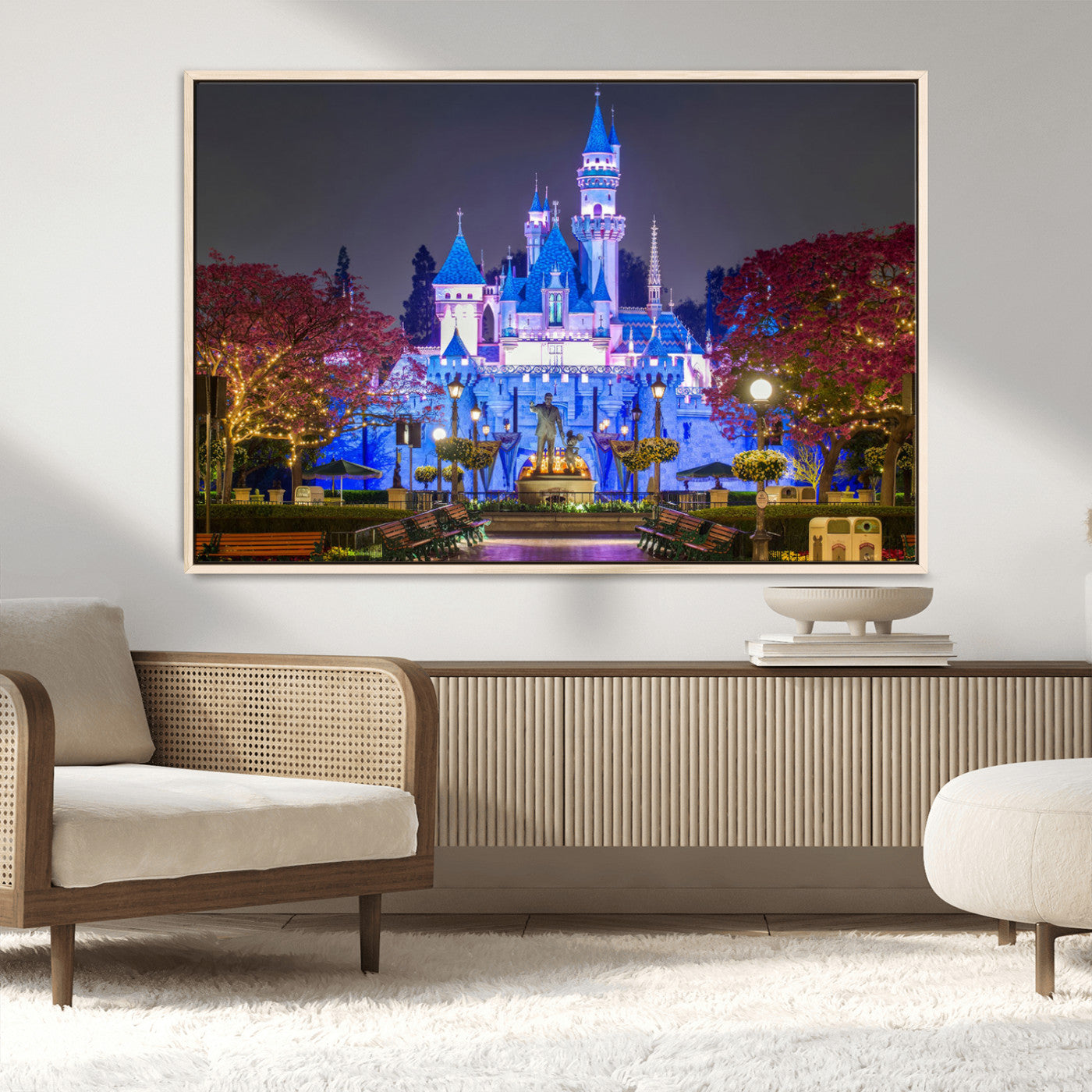 66710-MGV-CV-36X24-Large Disney Castle Wall Art Canvas Print - Magic Kingdom Kids Room Decoration Disney World