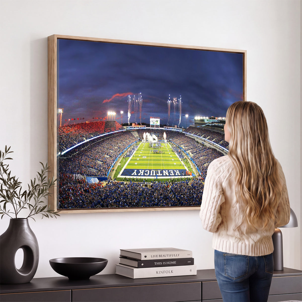 26008-MGV-CV-36X24 - Kroger Field Canvas Wall Art, Kentucky Stadium Wall Art