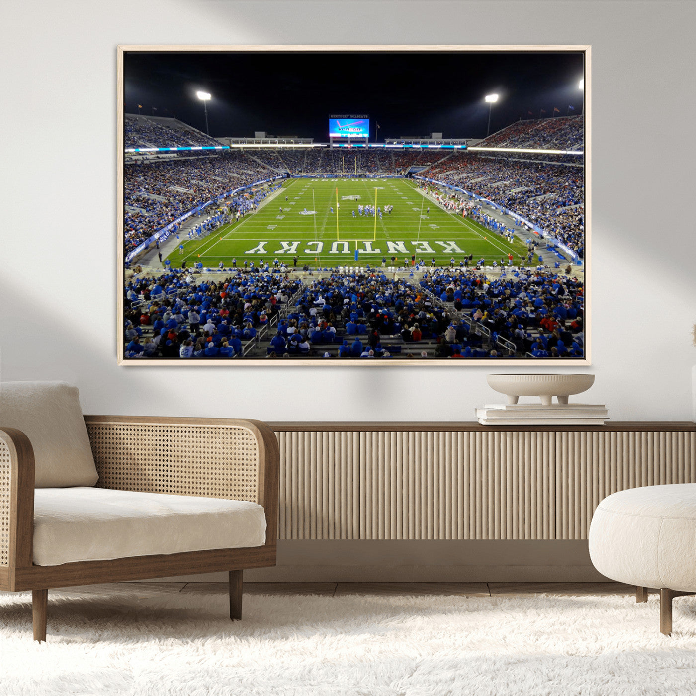 MGV-FC-36X24 - Kroger Field Canvas Wall Art - Kentucky Stadium Wall Art Print - Sunset Football Stadium Wall Decor