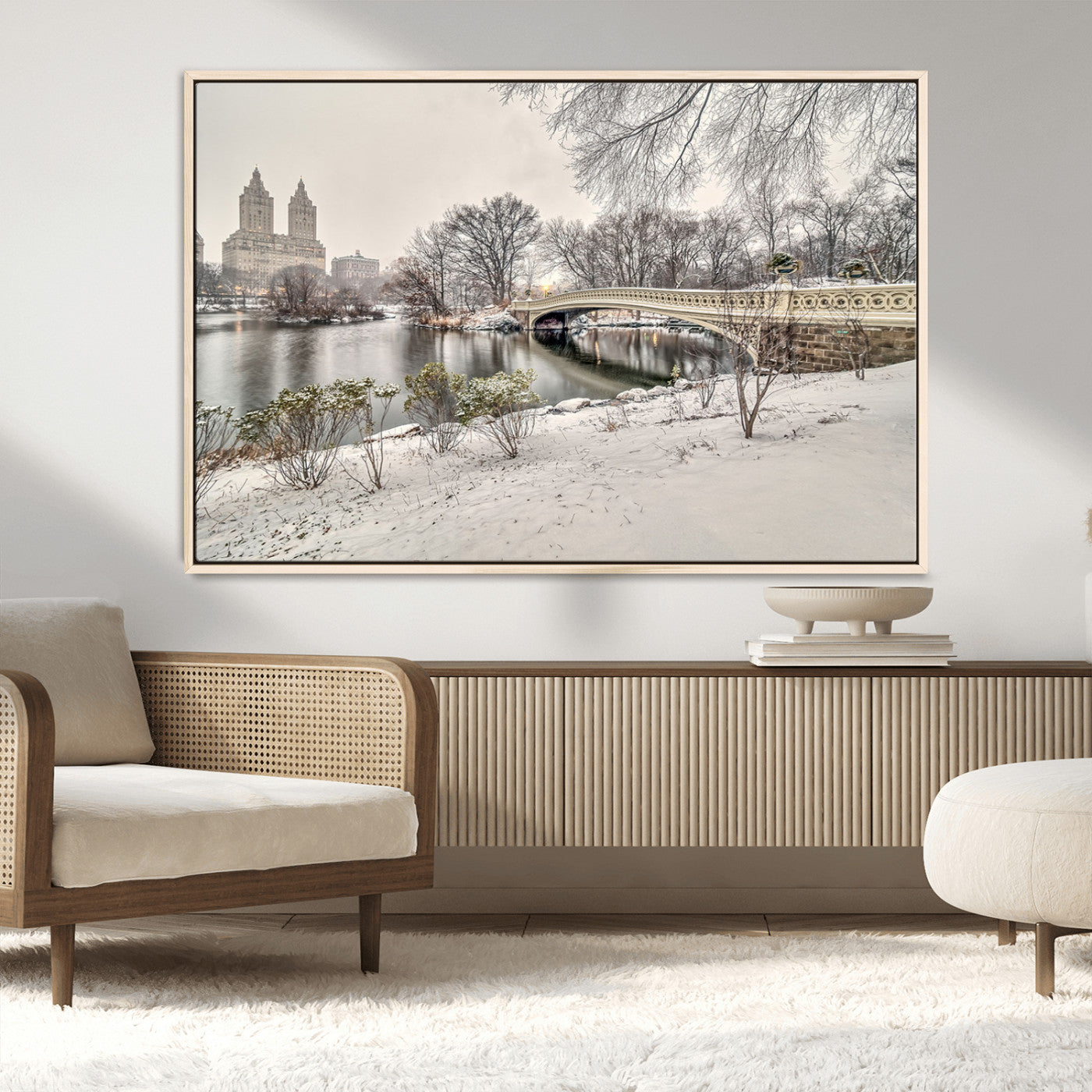 MGV-FC-36X24 - The Bow Bridge in Central Park Canvas, The Bow Bridge Canvas Print