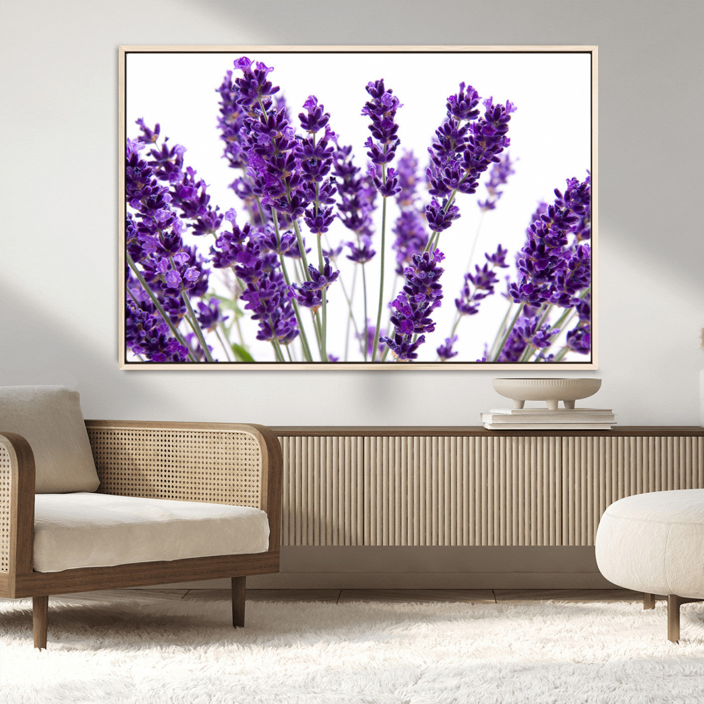 MGV-FC-36X24 - Lavender Flower Wall Art Canvas Print