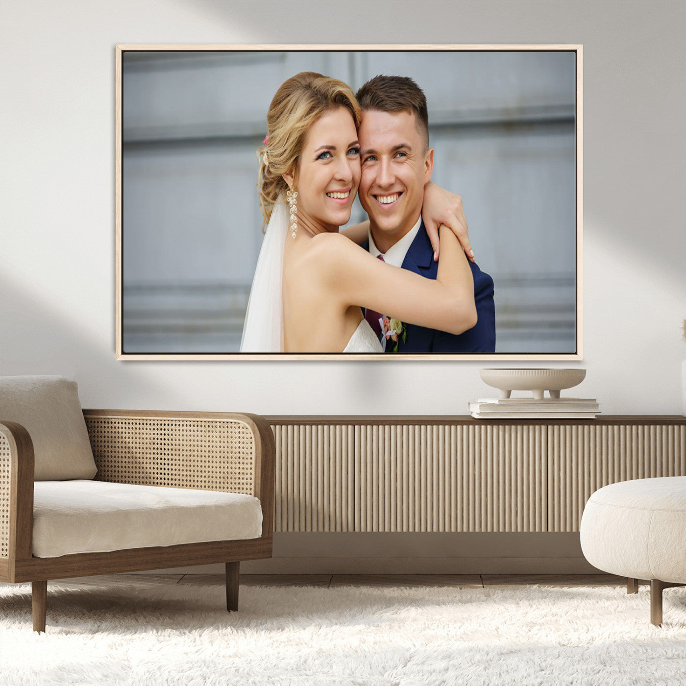 MGV-FC-36X24 - Create Your Own Photo Framed Canvas Print - Custom Personalized Wall Art Print for Gift
