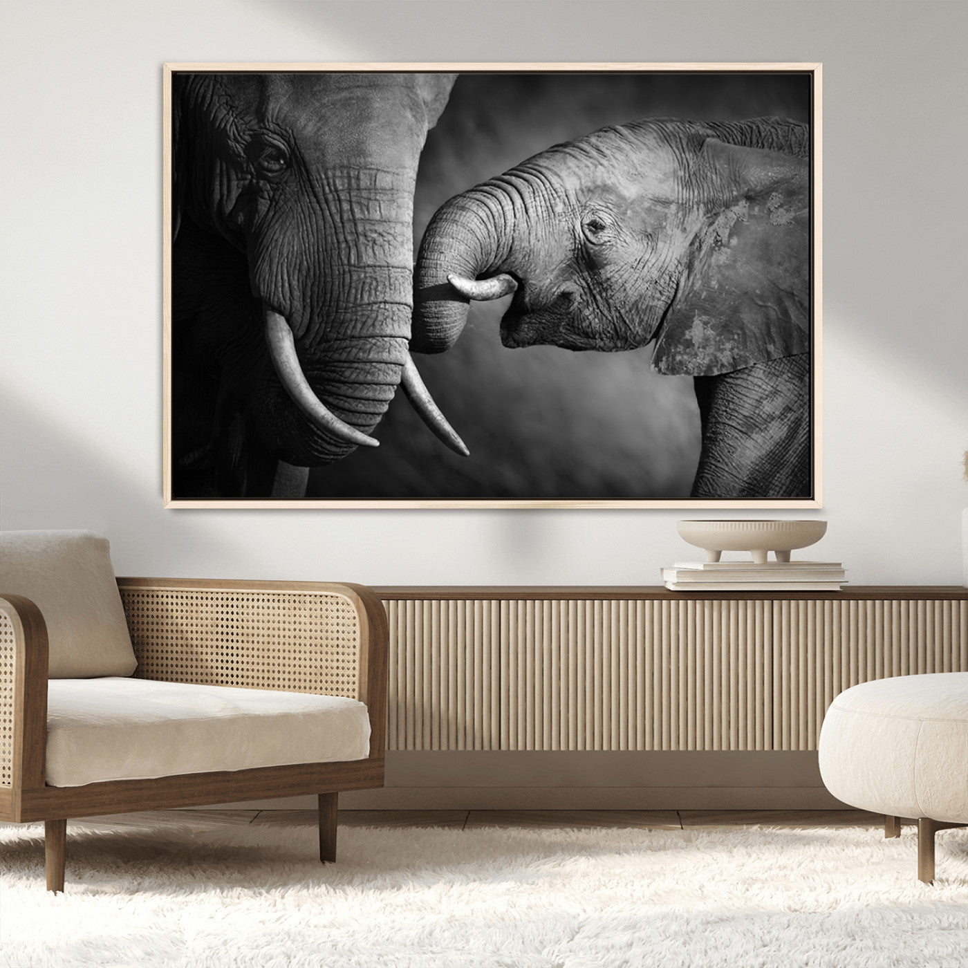 MGV-FC-36X24 - Wild Elephant Wall Art Canvas Print